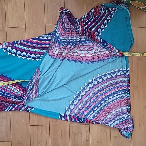 Maxi Women's Long Open String back Dress SZ L - Picture 12 of 13